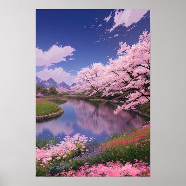 Póster Cherry Blossom Bliss (Frente)