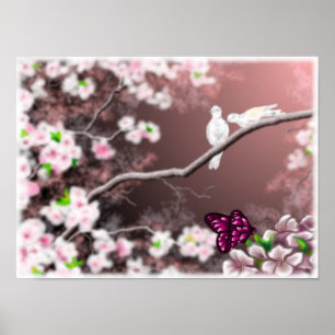 Póster Cherry Blossom Haven Print
