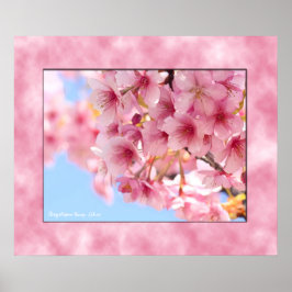 Póster Cherry blossom "Kawazu-Zakura" ポスター