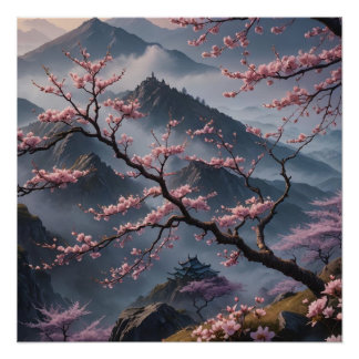 Póster cherry blossoms