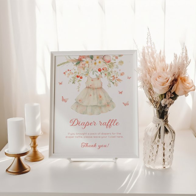 Póster Cherry Diaper raffle Clothesline Baby Shower (Subido por el creador)