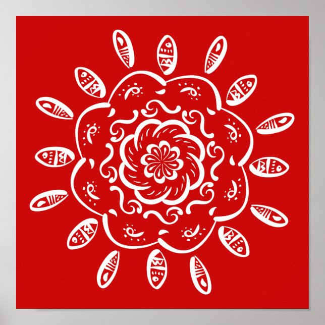Póster Cherry Mandala (Frente)