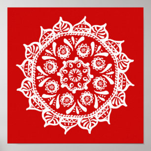 Póster Cherry Mandala