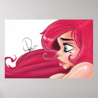 Póster Cherry Pinup Poster : "Perfil"