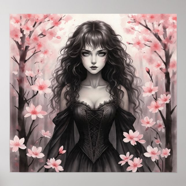 Póster CherryBlossomWitch (Frente)