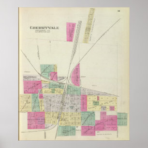 Póster Cherryvale, el condado de Montgomery, Kansas