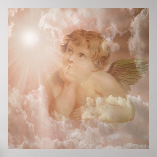 Póster Cherub mirando hacia arriba (Frente)