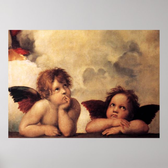 Póster Cherubim por Raphael (Frente)