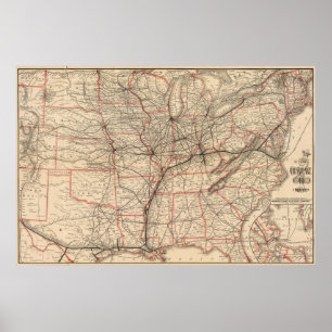 Póster Chesapeake y ferrocarril de Ohio