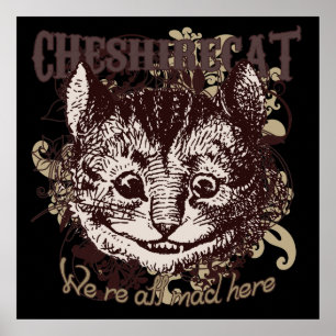 Póster Cheshire Cat Carnivale Style