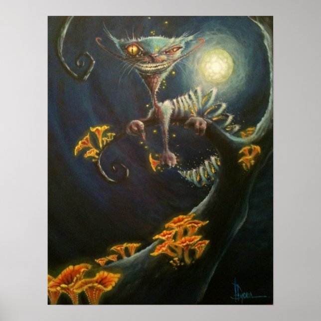 Póster Cheshire Cat Moon (Frente)