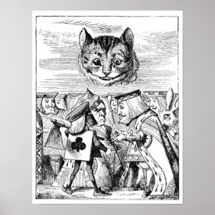Póster Cheshire Cat sobre Wonderland
