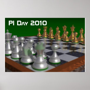 Póster chess40002700, día 2010 del pi