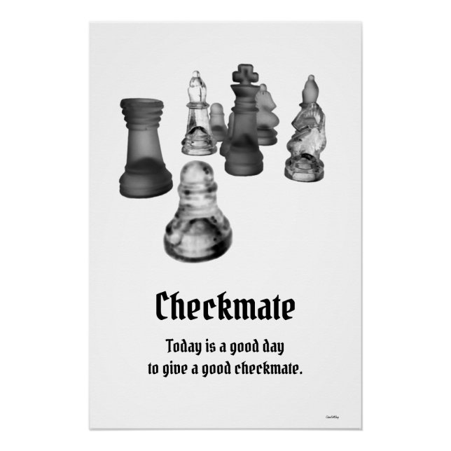 Poster Chess Checkmate (Anverso)