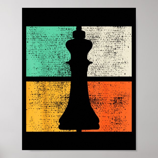 Póster Chess Chessmen King Player  (Frente)