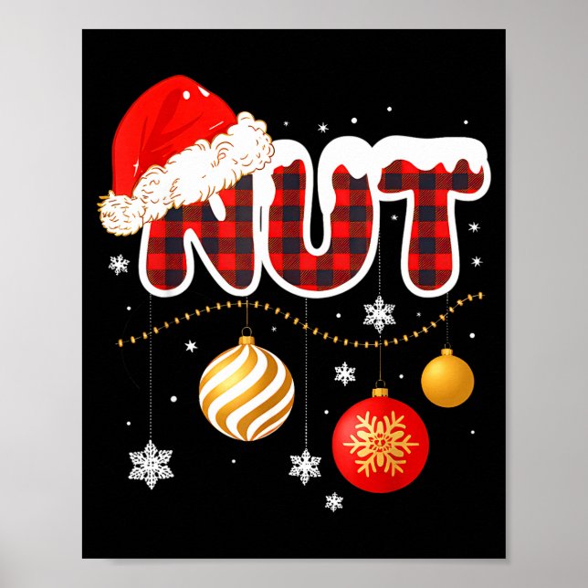 Póster Chest Nuts Christmas Matching Couple Chestnuts  (Frente)