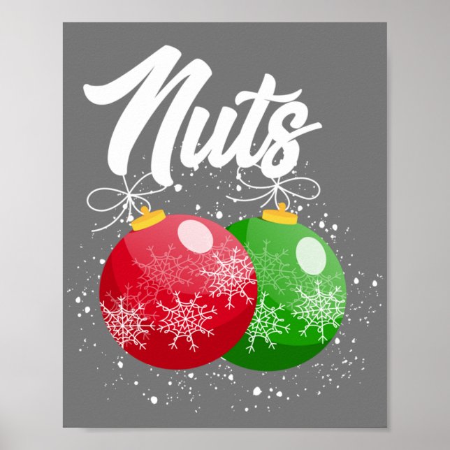 Póster Chest Nuts Christmas Matching Couple Chestnuts (Frente)