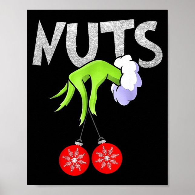 Póster Chest Nuts Matching Chestnuts Christmas Snow Coupl (Frente)