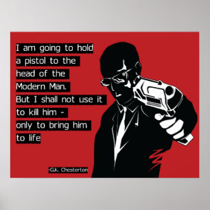 Póster Chesterton Modern Man
