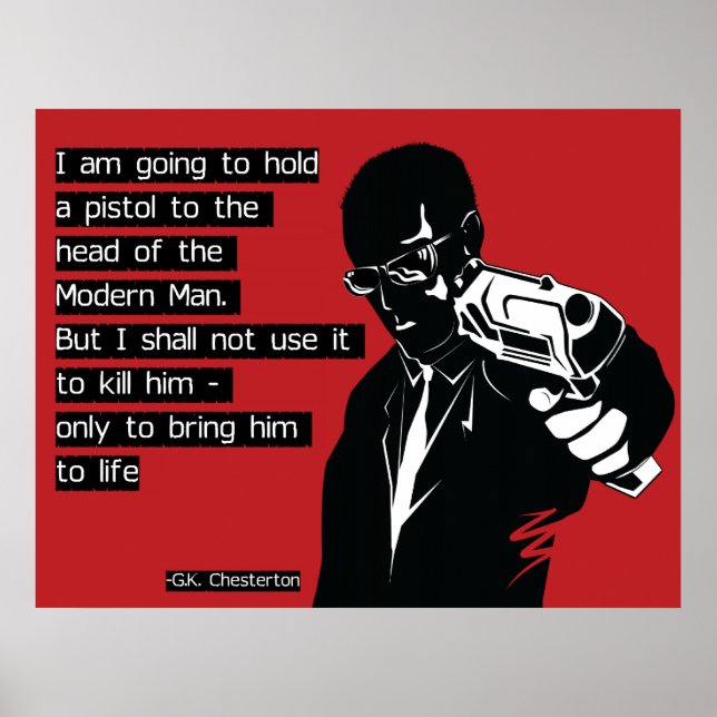Póster Chesterton Modern Man (Frente)