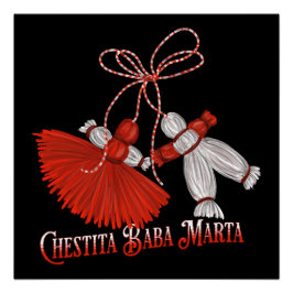 Póster Chestita Baba Marta Martenitsas