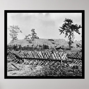 Póster Chevaux-de-frise en Atlanta, GA 1864