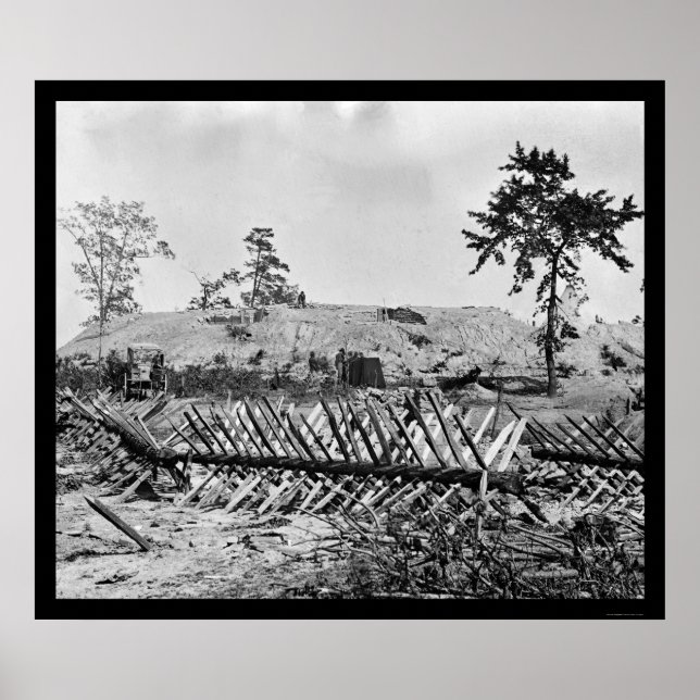 Póster Chevaux-de-frise en Atlanta, GA 1864 (Frente)