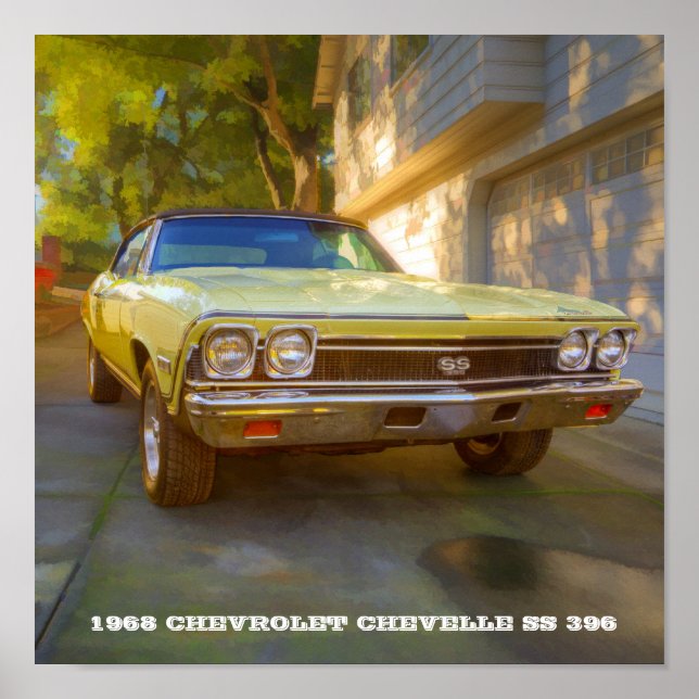 PÓSTER CHEVELLE SS 396 DE 1968 (Frente)