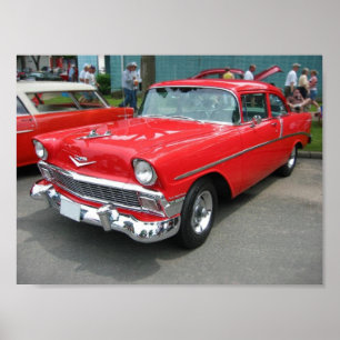 Póster Chevrolet Bel-Air 1956