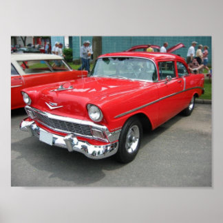 Póster Chevrolet Bel-Air 1956