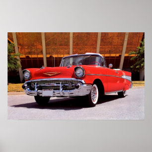 Póster Chevrolet Bel-Air Convertible 1957