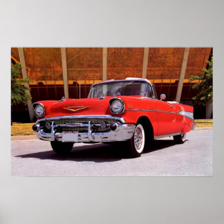 Póster Chevrolet Bel-Air Convertible 1957