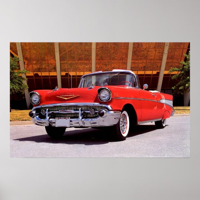 Póster Chevrolet Bel-Air Convertible 1957 (Frente)