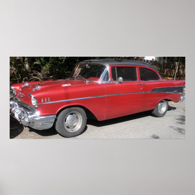 Póster Chevrolet Bel-Air de 1957/210 (Frente)