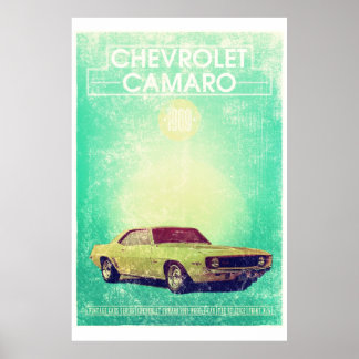 Póster Chevrolet Camaro 1965