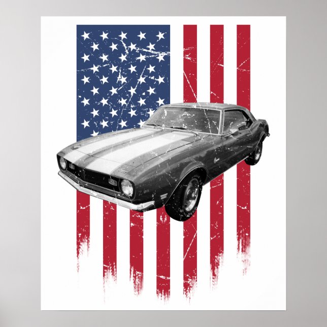 Póster Chevrolet Camaro z28 (Frente)
