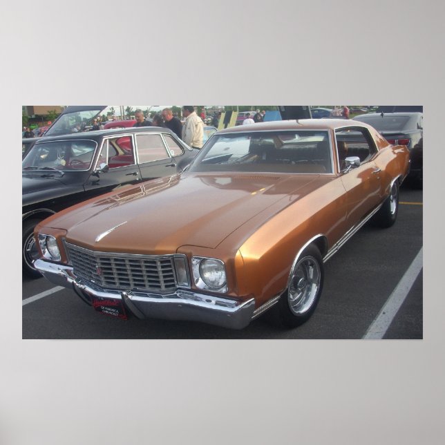 Póster Chevrolet/Chevy Monte Carlo 1972 (Frente)