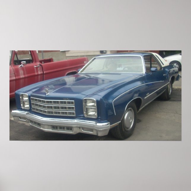 Póster Chevrolet/Chevy Monte Carlo 1977 (Frente)
