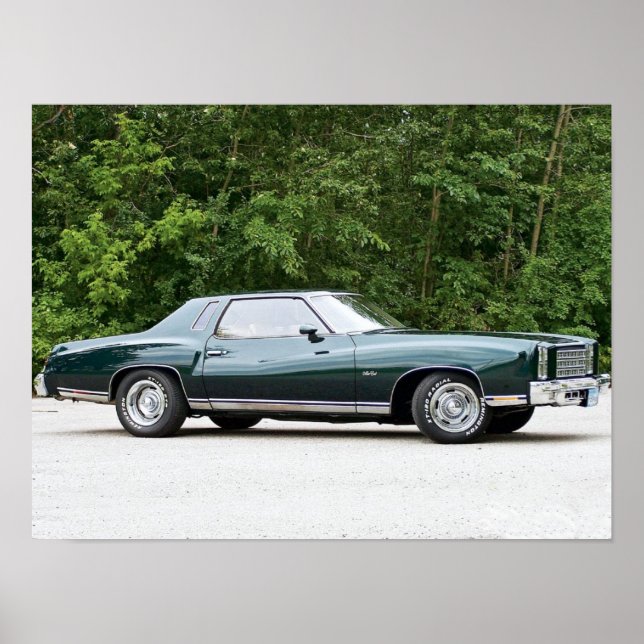 Póster Chevrolet/Chevy Monte Carlo 1977 (Frente)