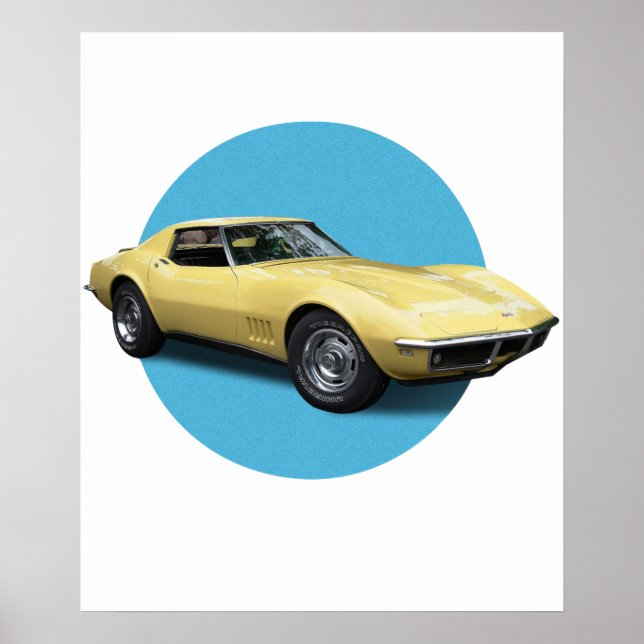 Póster Chevrolet Corvette (Frente)