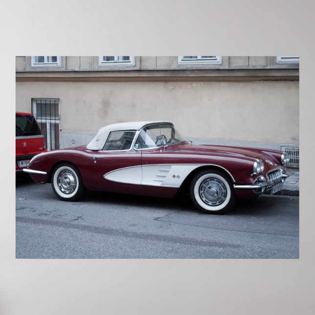 Póster Chevrolet Corvette (Frente)