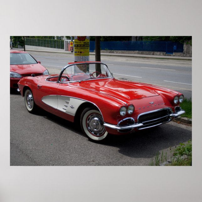 Póster Chevrolet Corvette (Frente)