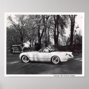 Póster Chevrolet Corvette 1953