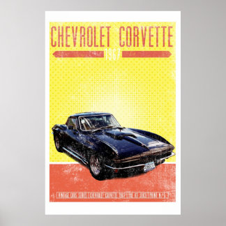 Póster Chevrolet Corvette 1967
