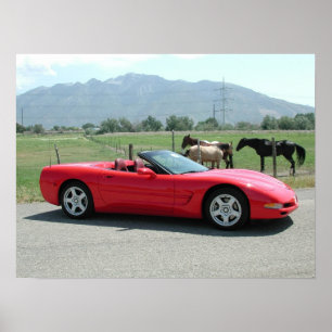 Póster Chevrolet Corvette C5 convertible