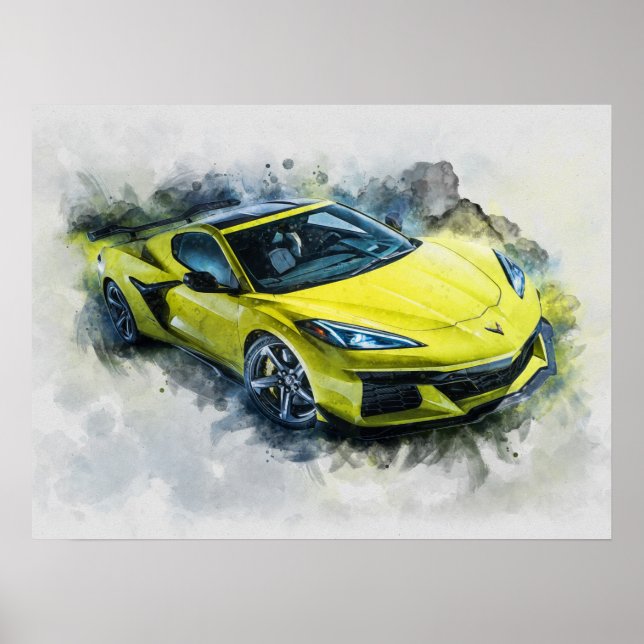 Póster Chevrolet Corvette Z06 (Frente)