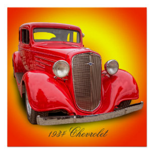 PÓSTER CHEVROLET DE 1934