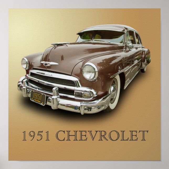 PÓSTER CHEVROLET DE 1951 (Frente)
