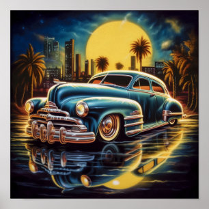 Póster Chevrolet Fleetline Lowrider Chevy Bomb 1947