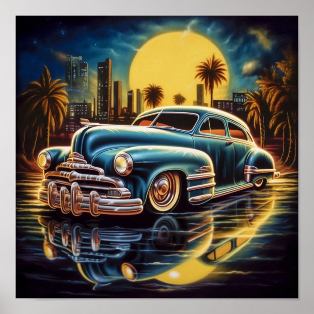 Póster Chevrolet Fleetline Lowrider Chevy Bomb 1947 (Frente)